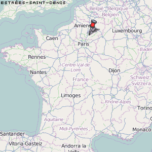 Estrées-Saint-Denis Karte Frankreich