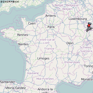 Schirmeck Karte Frankreich