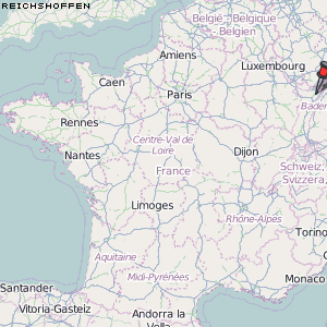 Reichshoffen Karte Frankreich