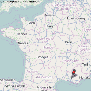 La Roque-d'Anthéron Karte Frankreich