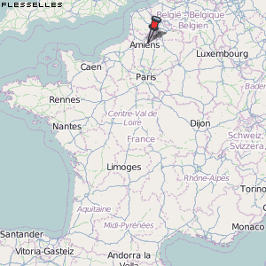 Flesselles Karte Frankreich