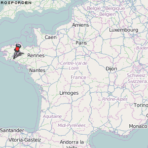 Rosporden Karte Frankreich