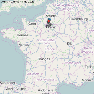 Ivry-la-Bataille Karte Frankreich