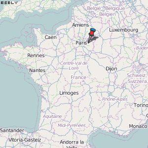 Esbly Karte Frankreich