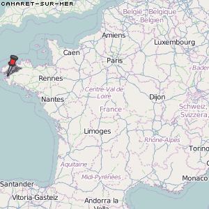 Camaret-sur-Mer Karte Frankreich