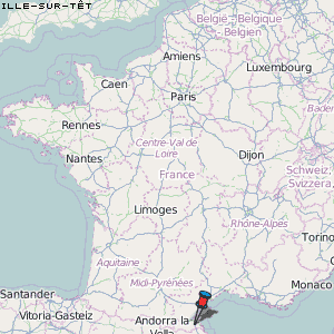 Ille-sur-Têt Karte Frankreich