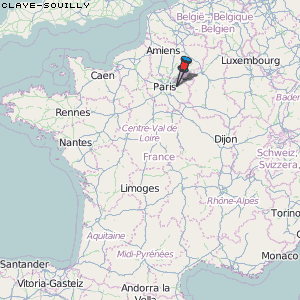 Claye-Souilly Karte Frankreich