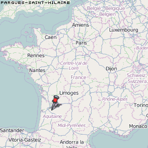 Fargues-Saint-Hilaire Karte Frankreich