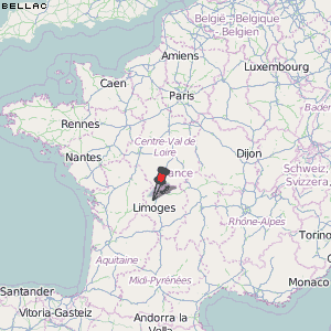 Bellac Karte Frankreich