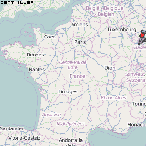 Dettwiller Karte Frankreich
