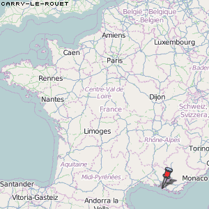 Carry-le-Rouet Karte Frankreich