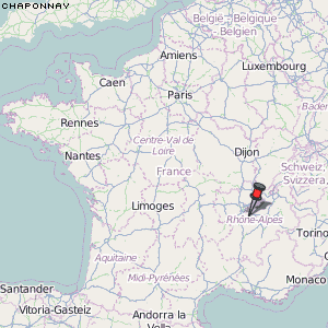 Chaponnay Karte Frankreich
