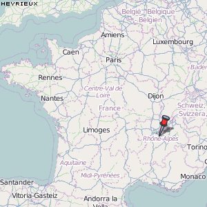 Heyrieux Karte Frankreich
