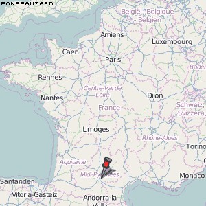 Fonbeauzard Karte Frankreich