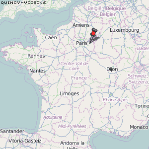 Quincy-Voisins Karte Frankreich