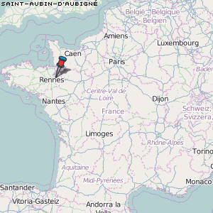 Saint-Aubin-d'Aubigné Karte Frankreich