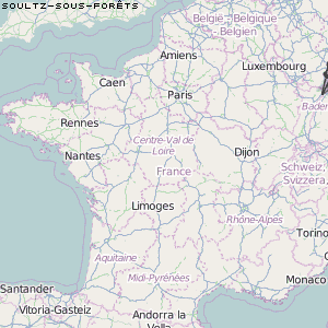 Soultz-sous-Forêts Karte Frankreich