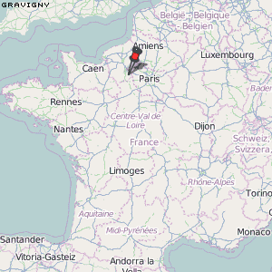 Gravigny Karte Frankreich
