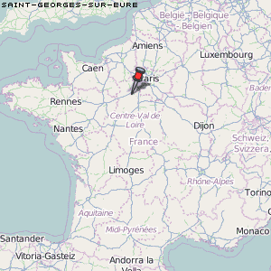Saint-Georges-sur-Eure Karte Frankreich