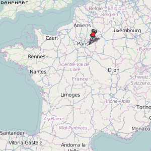 Dampmart Karte Frankreich