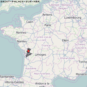 Saint-Palais-sur-Mer Karte Frankreich