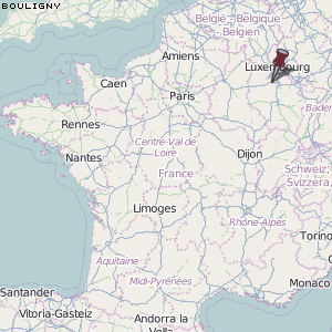 Bouligny Karte Frankreich