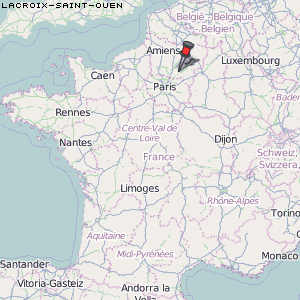 Lacroix-Saint-Ouen Karte Frankreich