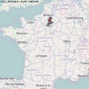 Villennes-sur-Seine Karte Frankreich