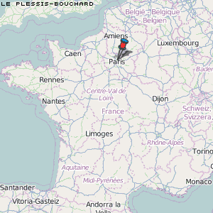 Le Plessis-Bouchard Karte Frankreich