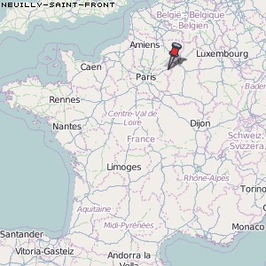Neuilly-Saint-Front Karte Frankreich