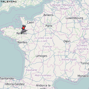 Talensac Karte Frankreich