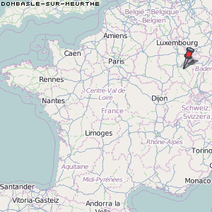 Dombasle-sur-Meurthe Karte Frankreich