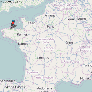 Ploumilliau Karte Frankreich