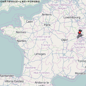 Châtenois-les-Forges Karte Frankreich