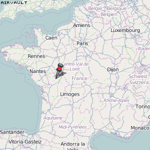 Airvault Karte Frankreich