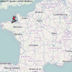 Saint-Quay-Portrieux Karte Frankreich