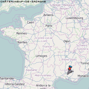 Châteauneuf-de-Gadagne Karte Frankreich