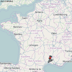Juvignac Karte Frankreich