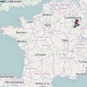 Heillecourt Karte Frankreich