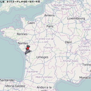Le Bois-Plage-en-Ré Karte Frankreich