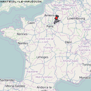 Nanteuil-le-Haudouin Karte Frankreich