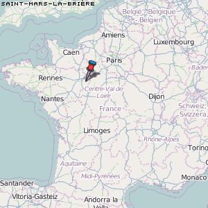 Saint-Mars-la-Brière Karte Frankreich