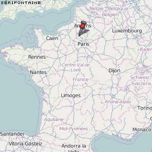 Sérifontaine Karte Frankreich