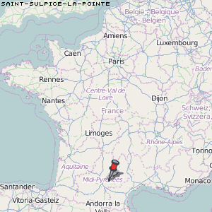 Saint-Sulpice-la-Pointe Karte Frankreich