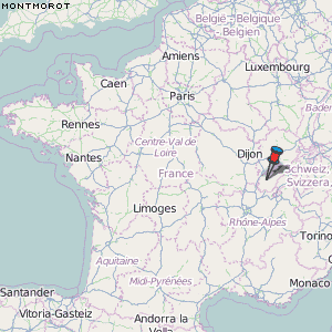 Montmorot Karte Frankreich