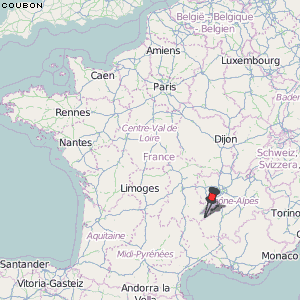 Coubon Karte Frankreich