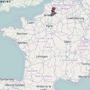 Boves Karte Frankreich