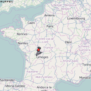 Ruffec Karte Frankreich