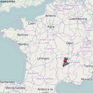 Chadrac Karte Frankreich