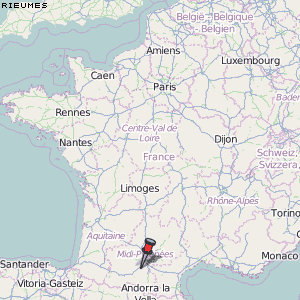 Rieumes Karte Frankreich